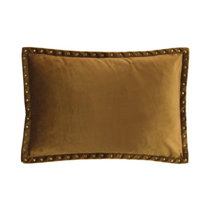 Velvet Studded Cushion - Lumbar