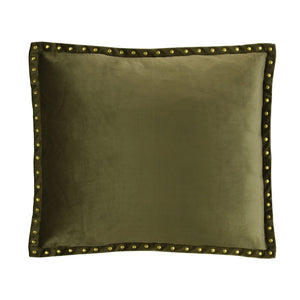 Velvet Studded Cushion - Square