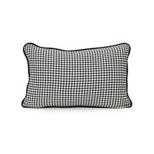 Coco Lumbar Houndstooth Piped Cushion