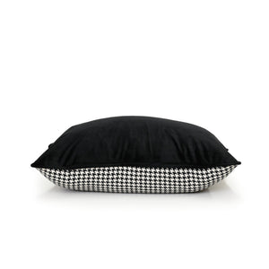 Coco Lumbar Houndstooth Piped Cushion