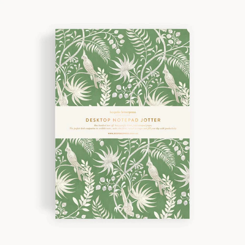 Bespoke Letterpress Jardin Tropical Notepad Jotter