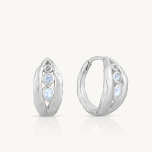 Dahlia Hoop Silver