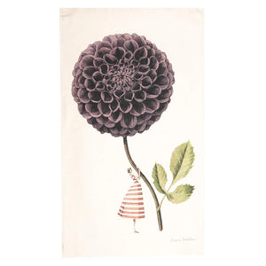 Dahlia In Bloom Tea Towel