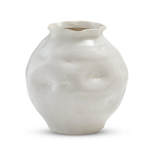 Dimple Vase White