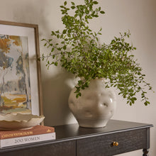 Dimple Vase White