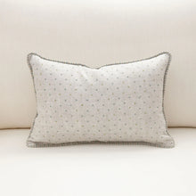 Dot Lumbar Cushion - Tarragon/Blue