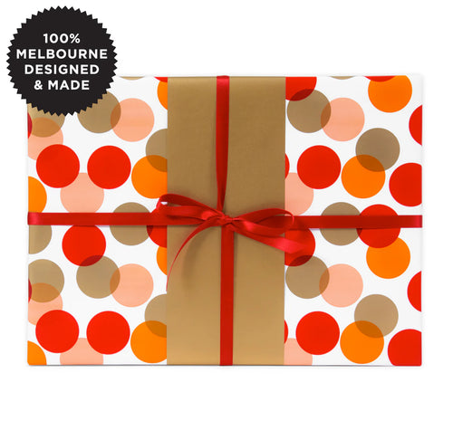 Dottie Red Wrapping Paper Roll