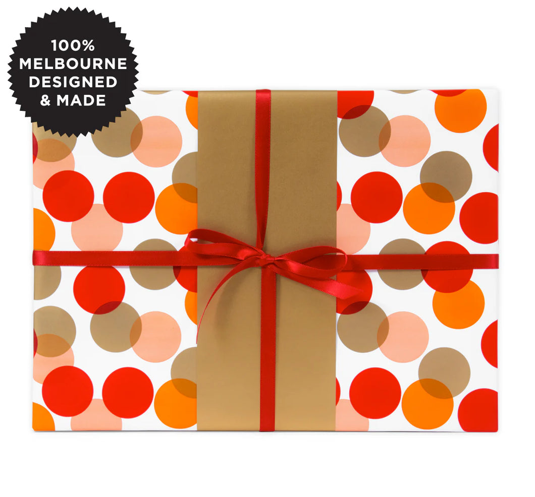 Dottie Red Wrapping Paper Roll