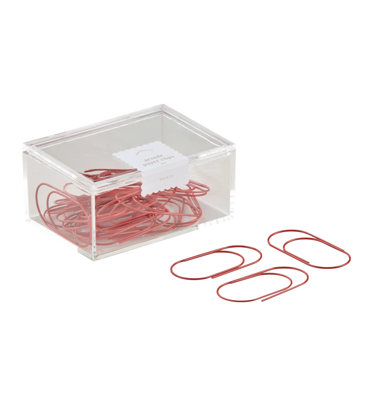 Paper Clips Grande Scarlet