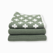 Dishcloth Variety 3 Pack Sage+