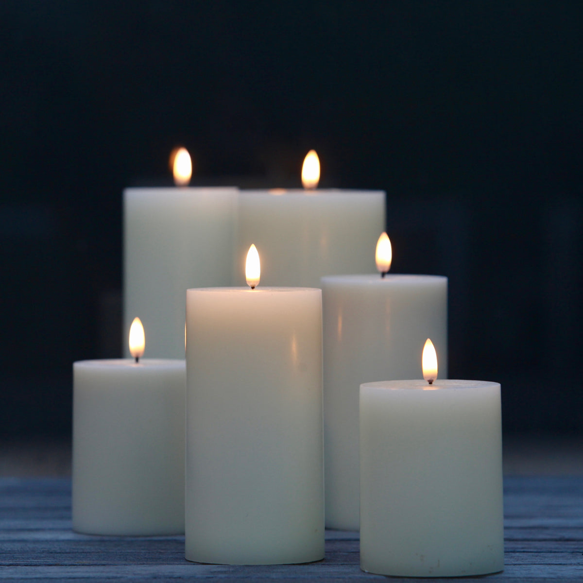 Flameless Pillar Candles