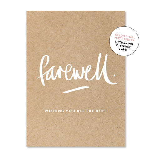 Farewell Greeting Card
