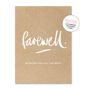 Farewell Greeting Card