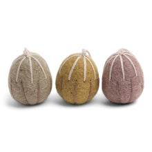 Felted Easter Eggs - striped