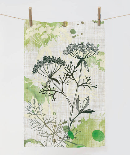 Fennel & Dill Pure Organic Linen Tea Towel