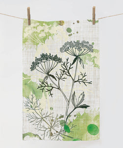 Fennel & Dill Pure Organic Linen Tea Towel
