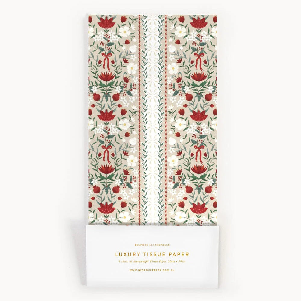 Festive Florals Tissue Paper