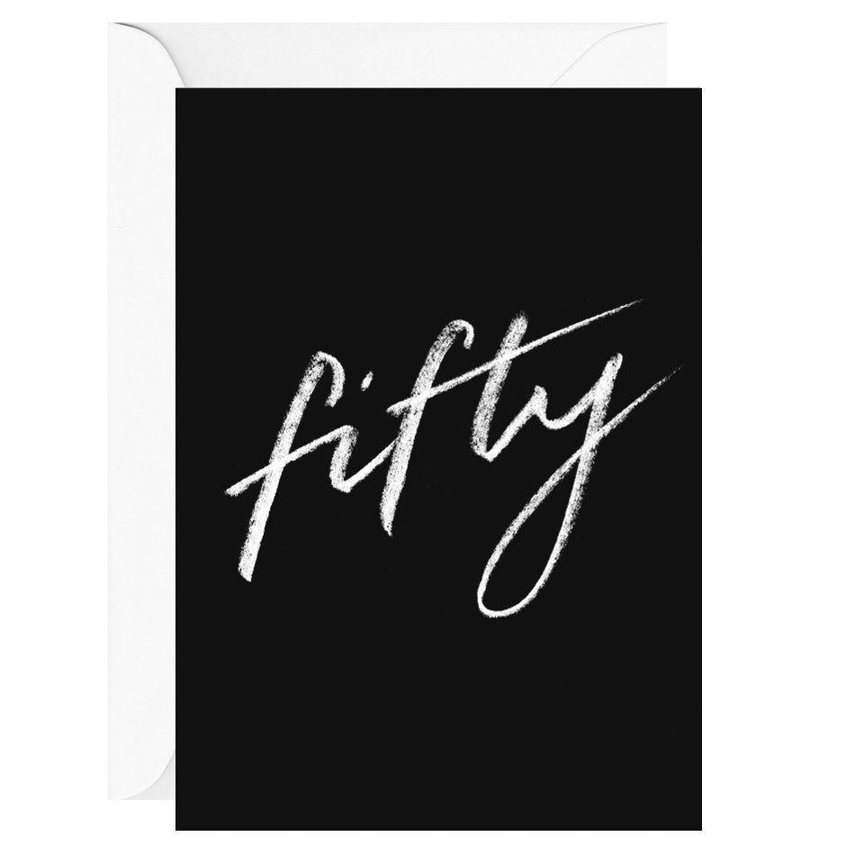 Fifty Greeting Card