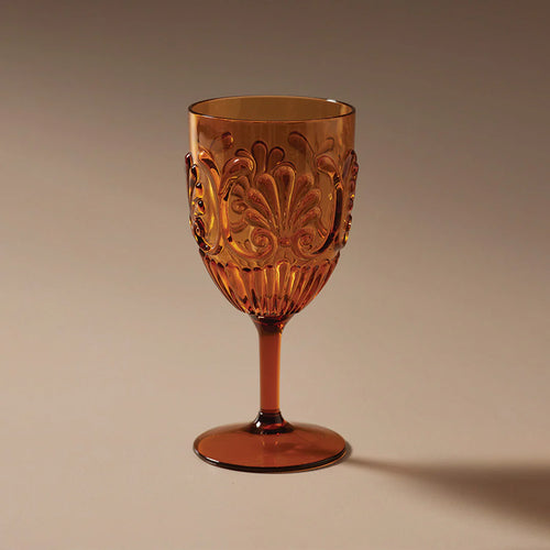 Flemington Acrylic Wine Glass - Amber