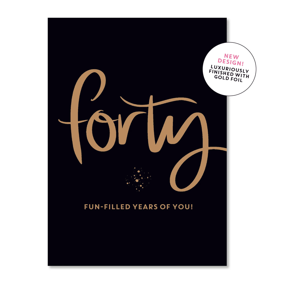 Forty Greeting Card