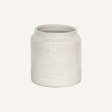 White ceramic utensil holder