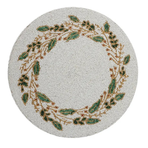 Beaded Christmas Placemat