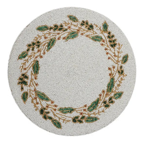 Beaded Christmas Placemat