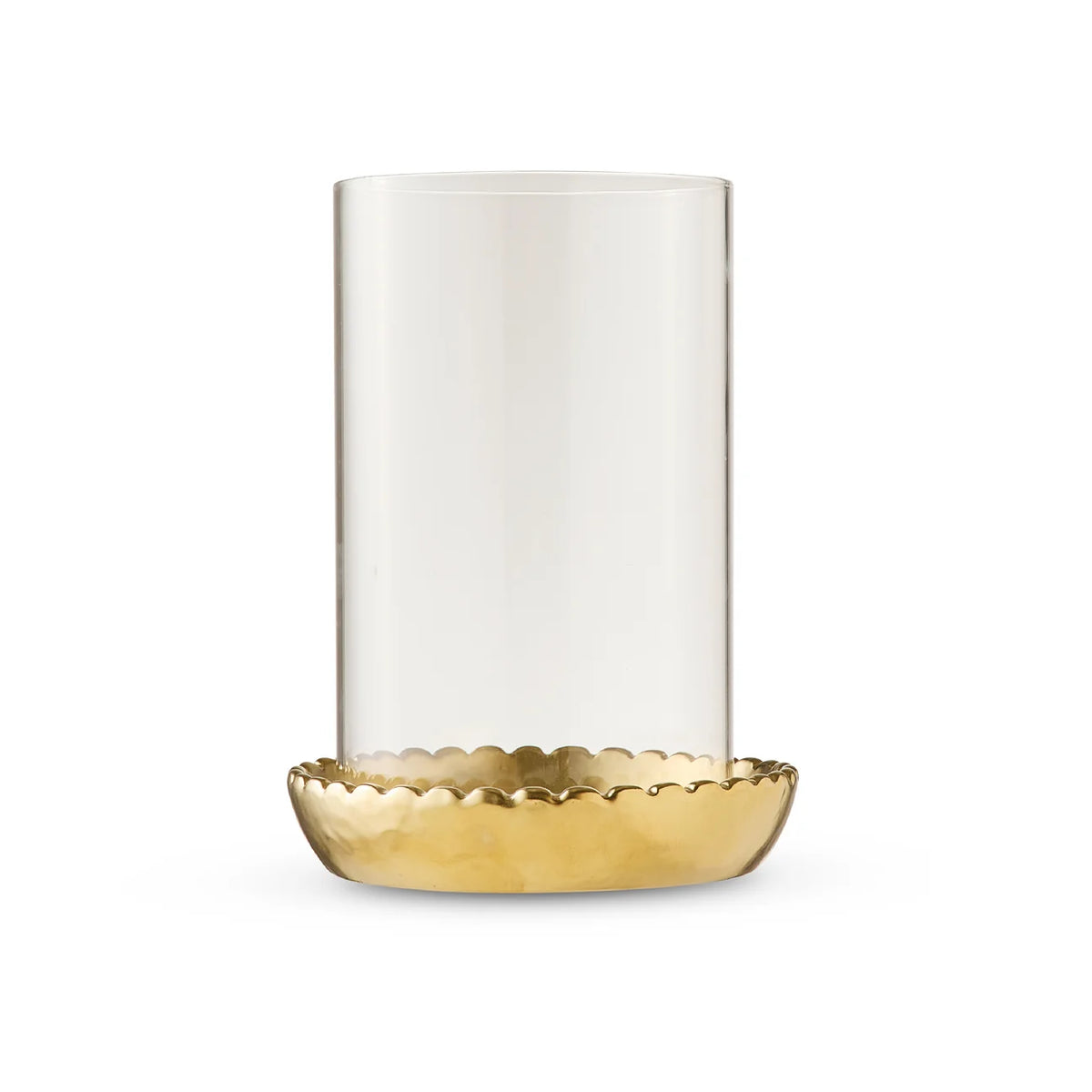 Gold Hurricane Candle Holder Small