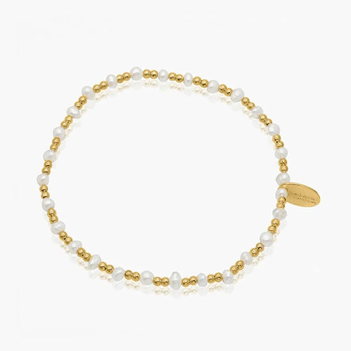 Gold Multi Pearl Bracelet