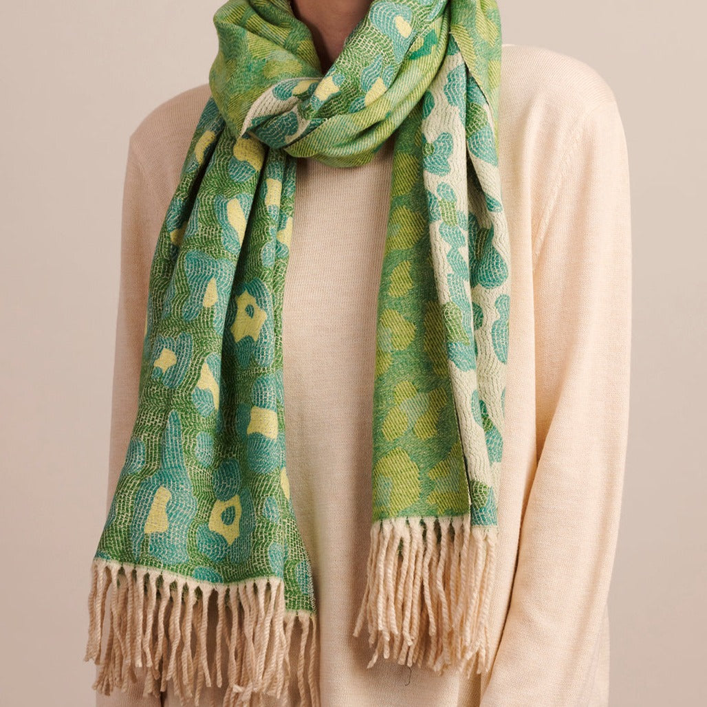 Wild Cat Scarf - Green