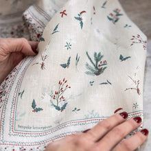 Heirloom Holly Christmas Tea Towel