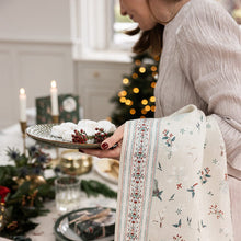 Heirloom Holly Christmas Tea Towel