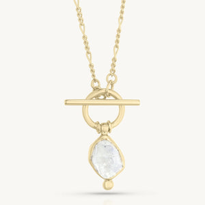 Herkimer Diamond Gold Necklace