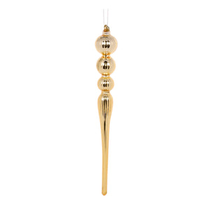 High Shine Gold Ripple Finial