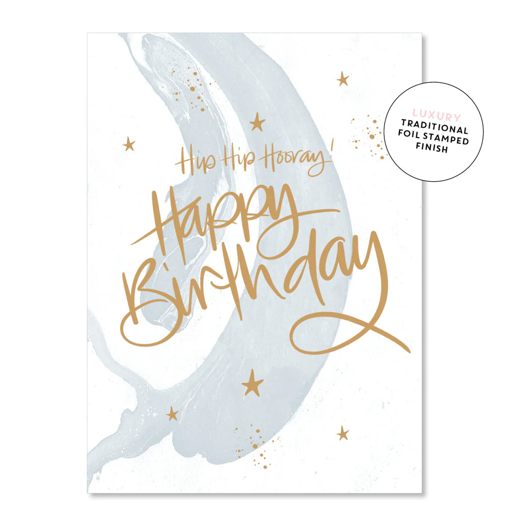 Hip Hip Hooray Birthday Blue