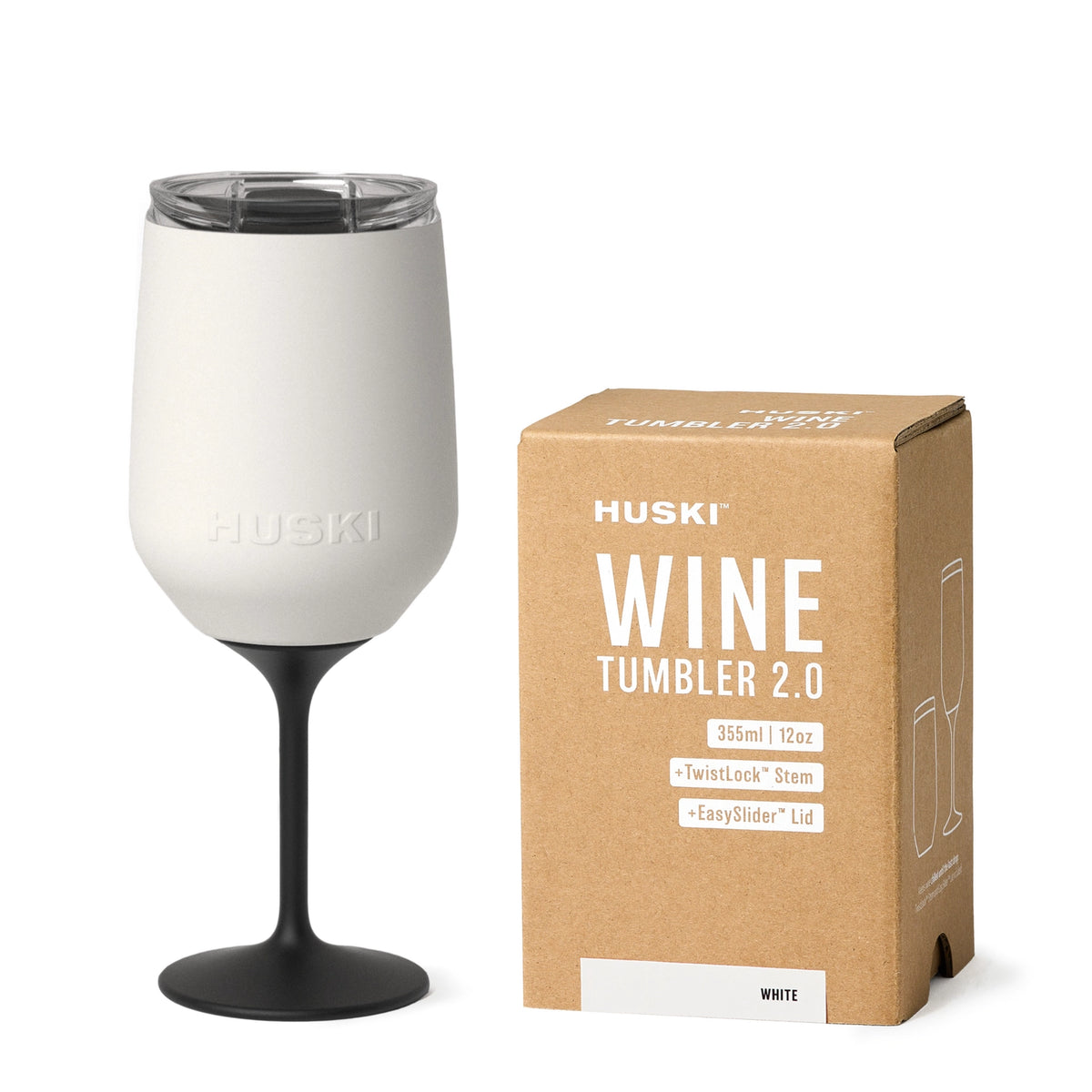 Huski Wine Tumbler - White