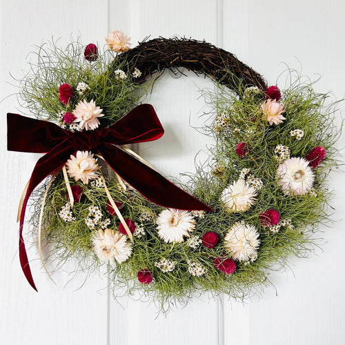 Hand-crafted Dried Floral Wreath