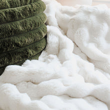 Puffer Faux Fur Throw