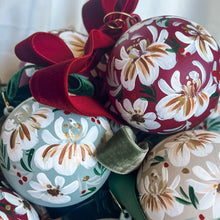 Hand-painted Time Capsule Christmas Bauble - Beige