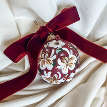 Hand-painted Time Capsule Christmas Bauble - Beige