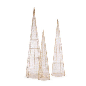 80cm Illuminated Cone Tree