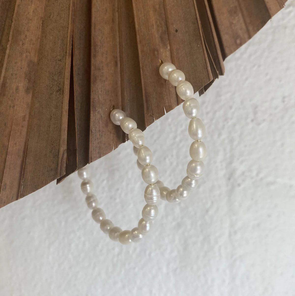 Pearl Hoop Earrings