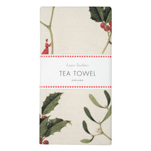 Laura Stoddart Holly Mistletoe Tea Towel