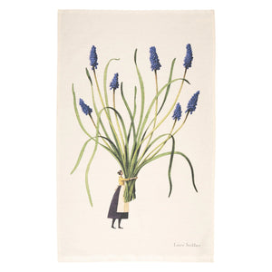 Muscari (Grape Hyacinth) Tea Towel