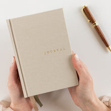 Linen Bound Pocket Journal - Desert Sand
