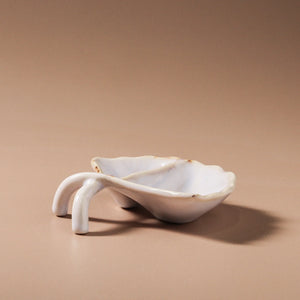 Lotus Dipping Bowl - Off White
