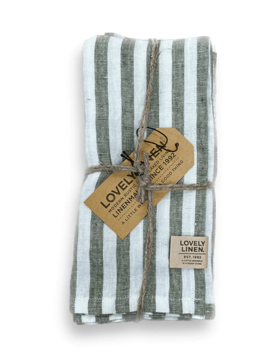 Lovely Linen Misty Edge Napkin