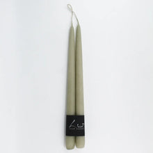 Taper Candles Pair Suede Eucalyptus