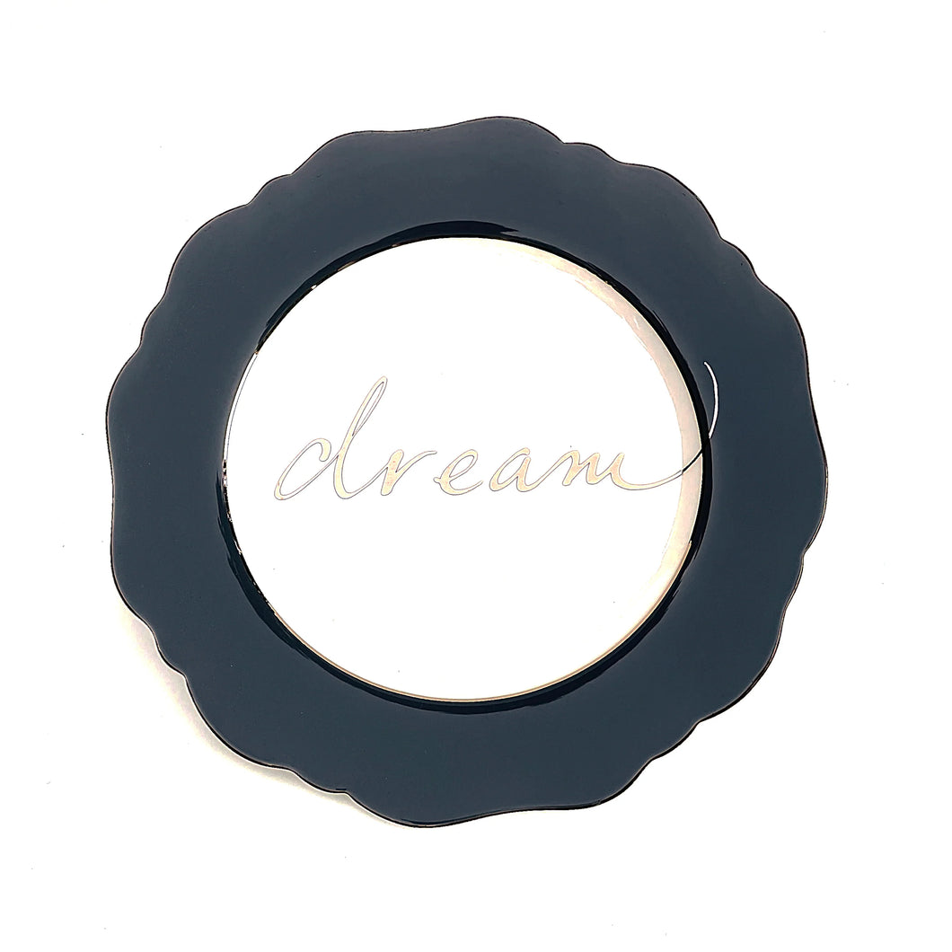 'Dream' side plate (slate grey)
