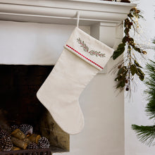 Linen Christmas Stocking